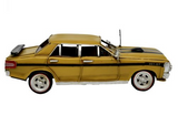 Ford XY GT Metal Car Ornament Yellow and Black 30cm