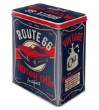 Nostalgic-Art Tin Storage Box Large Route 66 Motor Oil 10x14x20cm